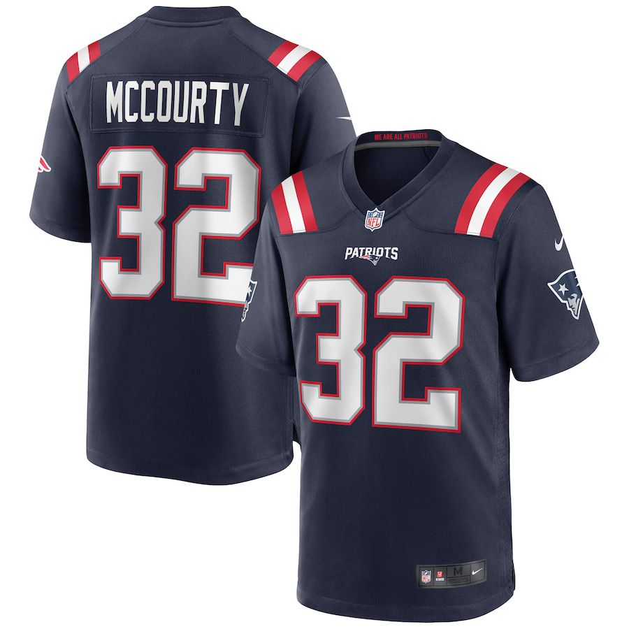 Men New England Patriots #32 Devin McCourty Nike Navy Game NFL Jersey->new england patriots->NFL Jersey